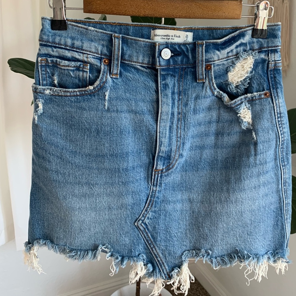 Abercrombie & Fitch mini denim skirt